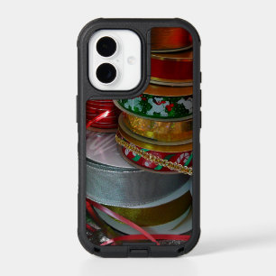 Spools of Christmas Ribbon Holiday Red and Gold iPhone 17 Case