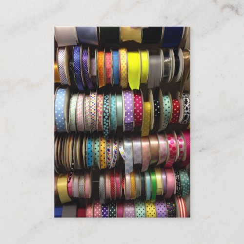 Spools of Ribbon Sewing Fashion Costume Designer Business Card
