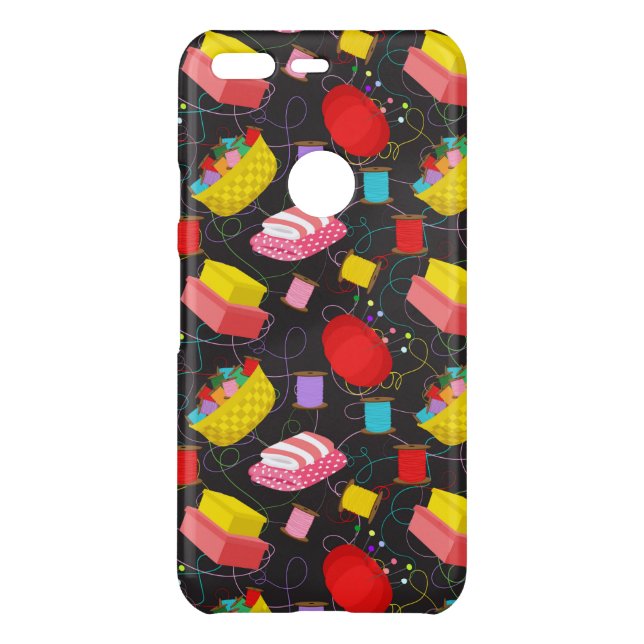 Spools Sewing Threads Pins Blankets Seamstress Uncommon Google Pixel Case (Back)