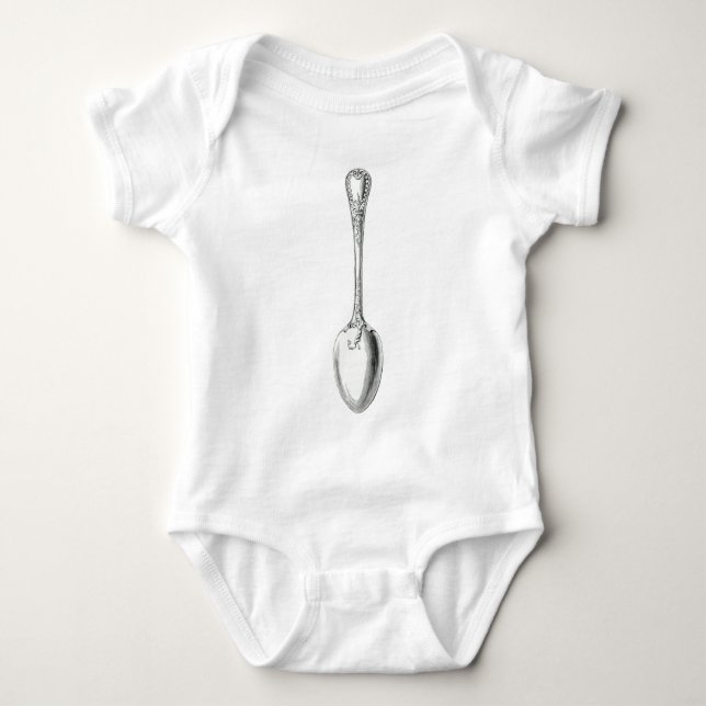 spoon baby bodysuit (Front)
