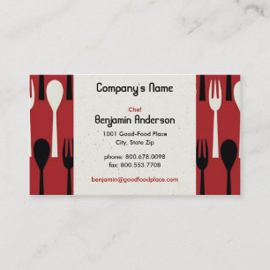 Spoon & Fork Business Card