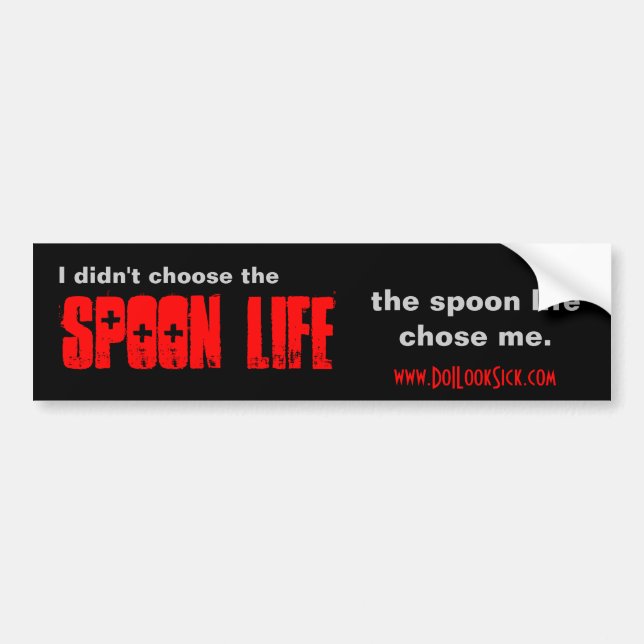 Spoon Life/Thug Life Bumper Sticker (Front)