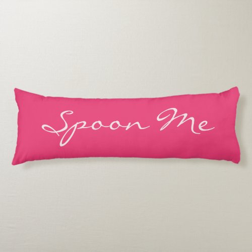 Spoon Me custom name  color body pillow