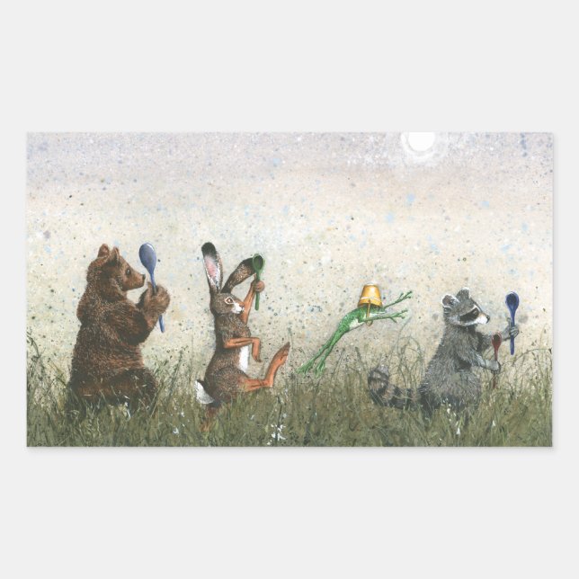 Spoon! Rectangular Sticker (Front)