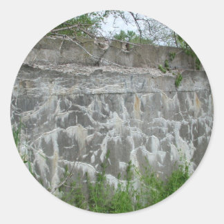 Spoon River Dam Ruins Classic Round Sticker