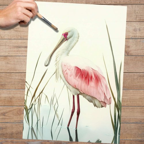 Spoonbill 2 Decoupage Paper
