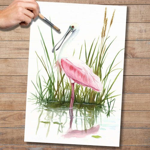 Spoonbill 3 Decoupage Paper