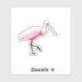 Spoonbill Vinyl Sticker | Zazzle