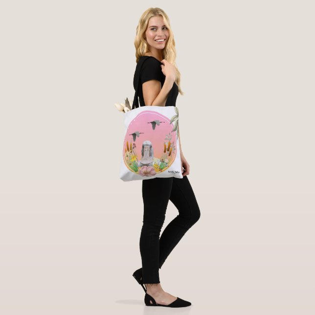 Spoonbills and Wildlife Tote Bag (On Model)