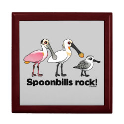 Spoonbills Rock! Large 7.125