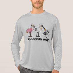 Spoonbills Rock! Men's Sport-Tek Competitor L/S T-shirt