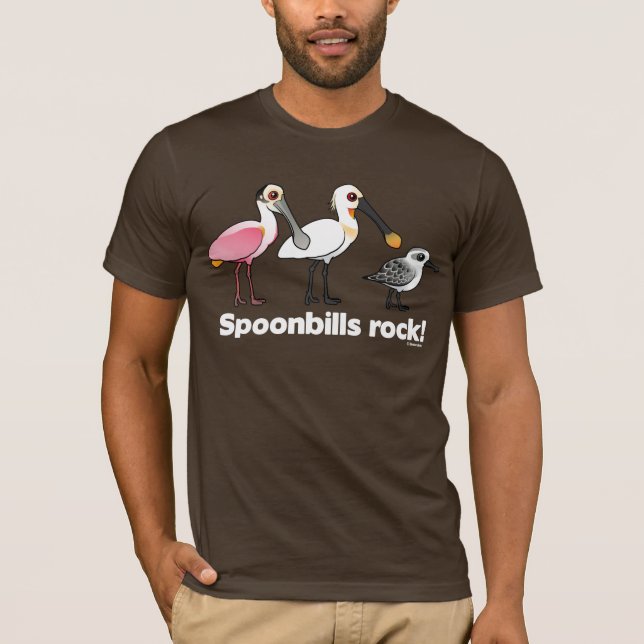 Spoonbills Rock! T-Shirt (Front)