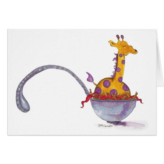 Spoonful of Giraffe Cards (Front Horizontal)