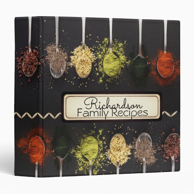 Spoonful Of Spices 3 Ring Binder (Front/Spine)