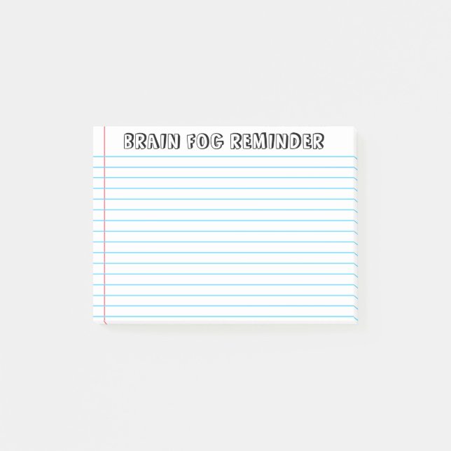 Spoonie - Brain Fog Notes-Chronic Illness Post-it Notes (Front)
