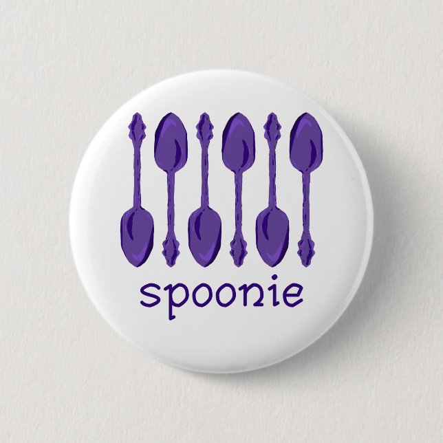 Spoonie (Purple) Button (Front)