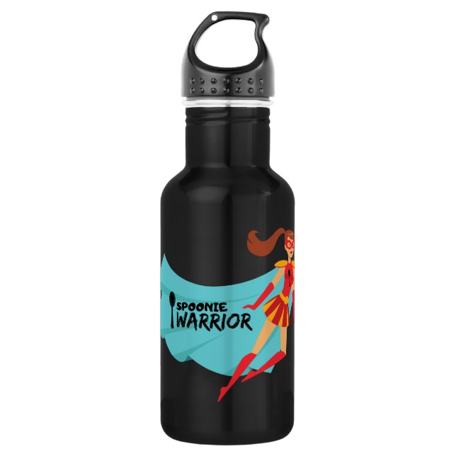Spoonie Warrior Stainless Steel Water Bottle (Front)