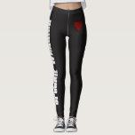 Spoonie Warrior With Heart And Spoons Leggings at Zazzle