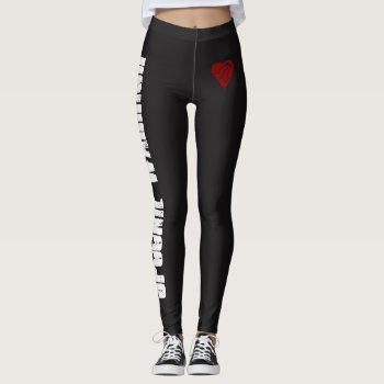 Spoonie Warrior With Heart And Spoons Leggings by FindingTheSilverSun at Zazzle