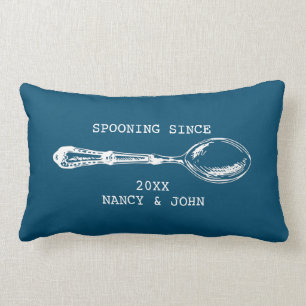 Spooning Since Funny master bedroom wedding gift Lumbar Pillow