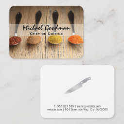 Spoons & Spices Business Card | Zazzle