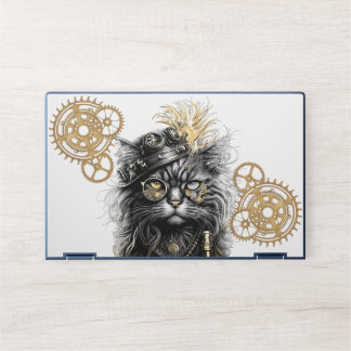 Sporcket-Paws The Funky Steampunk Cat HP Laptop Skin