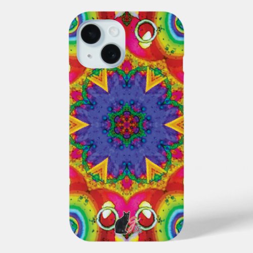 Spores Kaleidoscope iPhone 15 Case