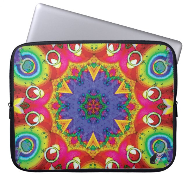 Spores Kaleidoscope Laptop Sleeve (Front)