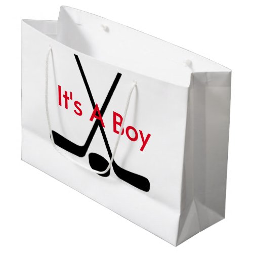 Sport Athlete Hockey Sticks Its A Boy Large Gift Large Gift Bag