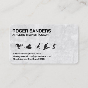 Sport Athletes Coaches Business Card