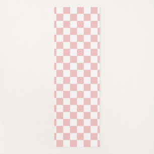 Sport Baby Pink Checkerboard Yoga Mat