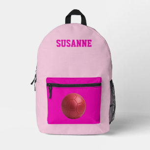 Sport backpacks soccer girls pink fuchsia school