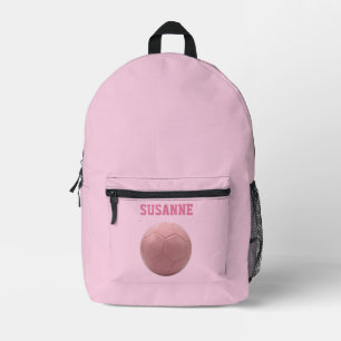 Sport backpacks soccer girls pink personalized