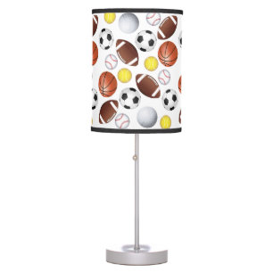 Sport Balls DIY Background Color Table Lamp