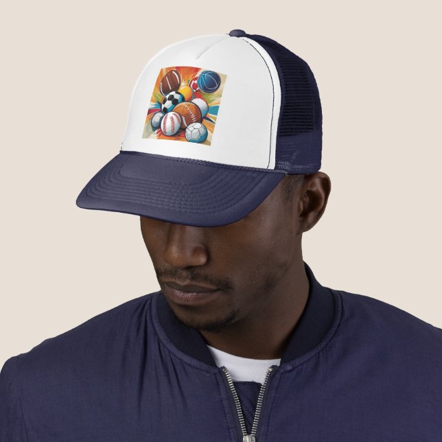 Sport Balls Trucker Hat (In Situ)