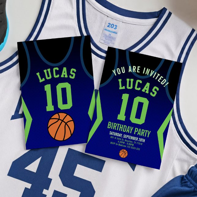 Sport Basketball Birthday Invitation  (Creator Uploaded)