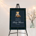 Sport Bear Welcome Sign Baby Shower<br><div class="desc">Welcome your guests in style with our "Playtime" foam board sign! This piece sets a charming and sophisticated tone for your celebration, featuring an adorable watercolor teddy bear dressed in sporty equestrian attire that radiates classic, preppy charm. The welcome message is elegantly scripted in flowing calligraphy, with other details in...</div>
