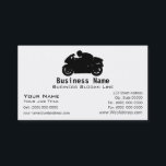 Sport Bike Motorcycle Business Card<br><div class="desc">This "basic" white card is the traditional choice of business professionals. Simply plug in your information in the appropriate fields on the form,  delete any not needed,  change typestyle or colors as you like ...  this clean,  elegant design is fully customizable!</div>