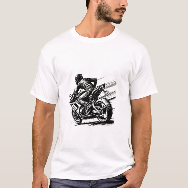 Sport bike - Motorcycle T-shirt (Front)