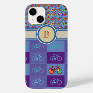 sport bikes pattern monogram Case-Mate iPhone 14 case