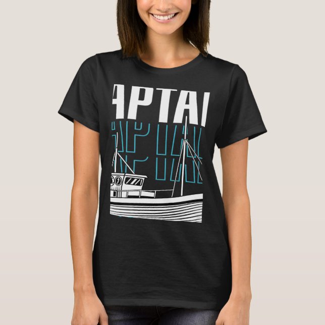 Sport Boat Racing Boat Owner Captain Motor Boat 2 T-Shirt (Front)