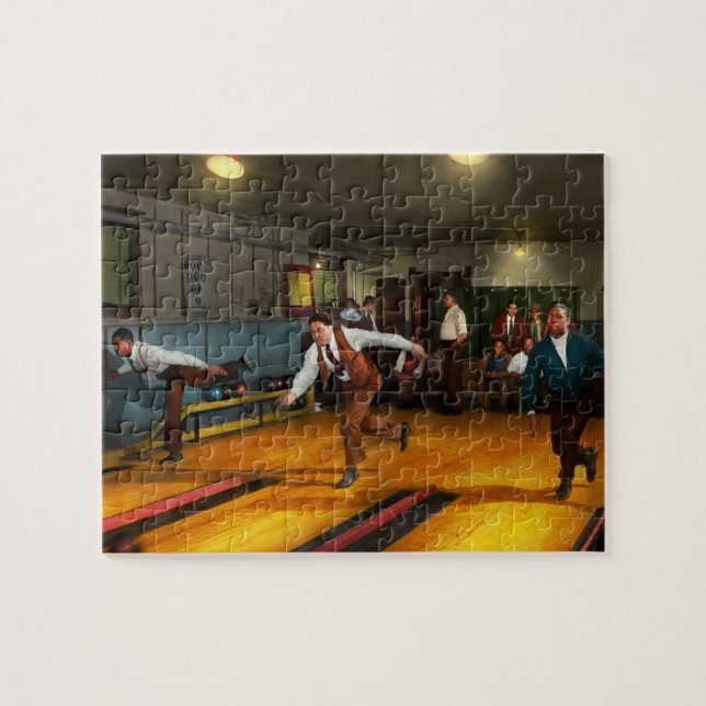 Sport - Bowling - A league of their own 1941 Jigsaw Puzzle (Horizontal)