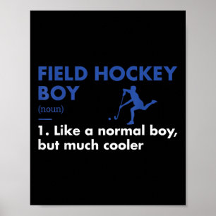 Sport Boy Definition Field Hockey Poster