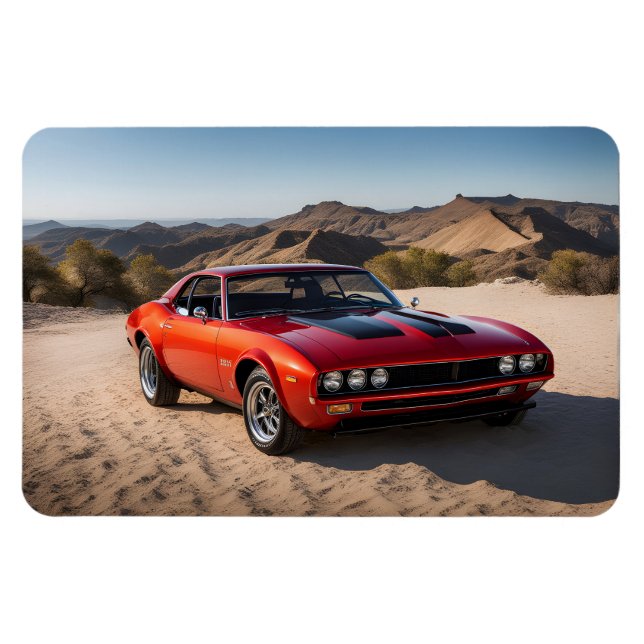 sport car in desert magnet (Horizontal)