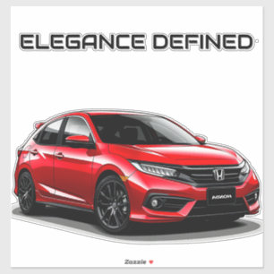 Sport Car with Vibrant Color Sticker