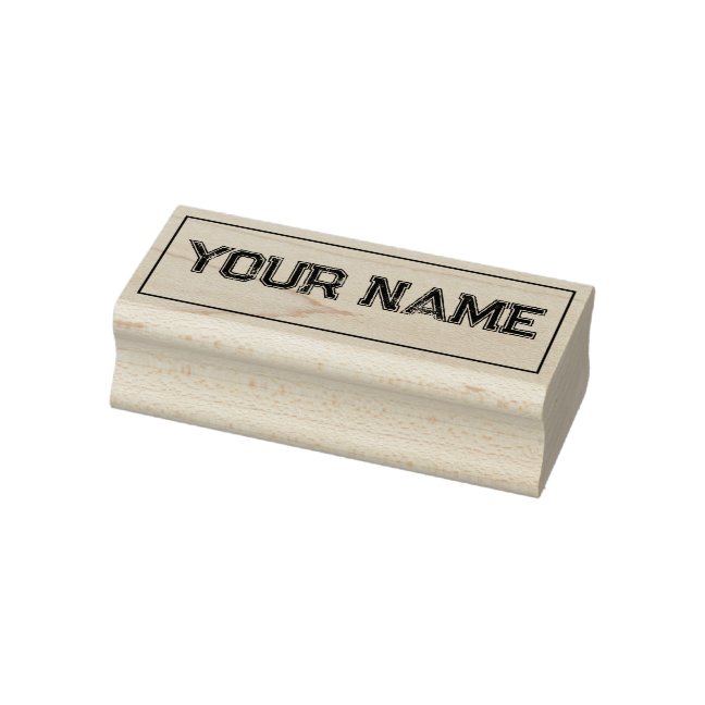 Sport Custom Name school Rubber Stamp