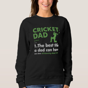Sport Dad Definition Cricket Premium Sweatshirt