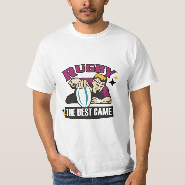 Sport design for Rugby lover T-Shirt (Front)