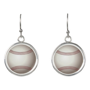 Sport Design of a Base or Soft Ball Earrings