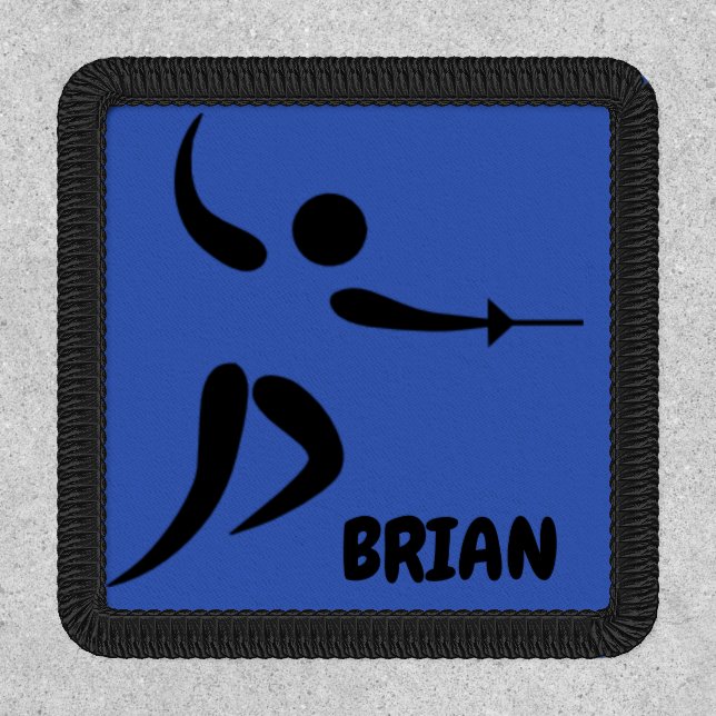 Sport Fencing Fencer Custom Patch (Front)
